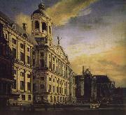 Jan van der Heyden City Hall and Plaza France oil painting artist